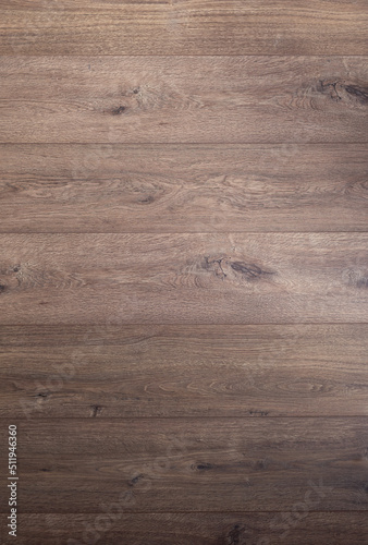 Wood laminate background on floor texture. Brown flooring laminate top view