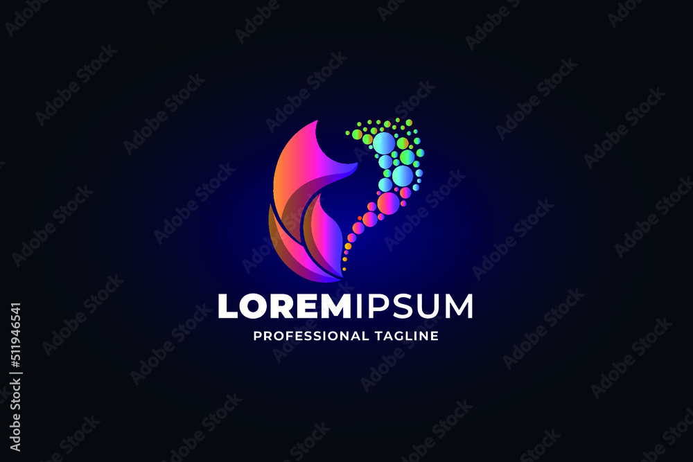 Obraz premium modern professional logo template