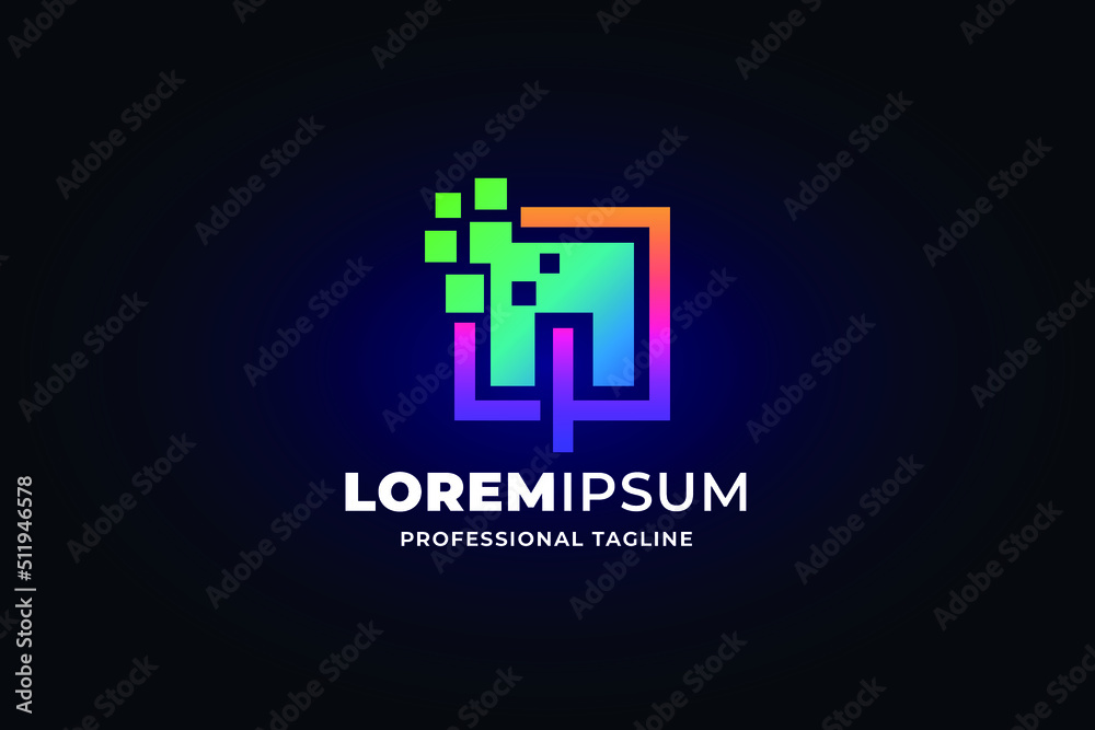 Obraz premium modern professional logo template