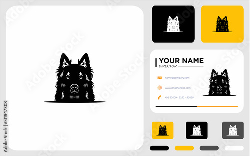 wolf vector logo design