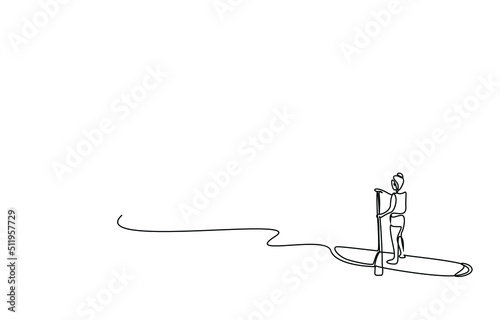 a woman is doing water sports on the water using a canoe