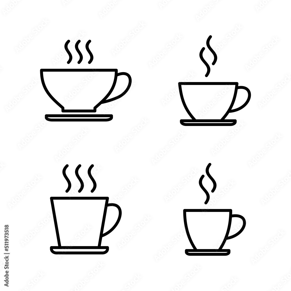 coffee cup icon vector. cup a coffee sign and symbol coffee cup icon vector. cup a coffee sign and symbol