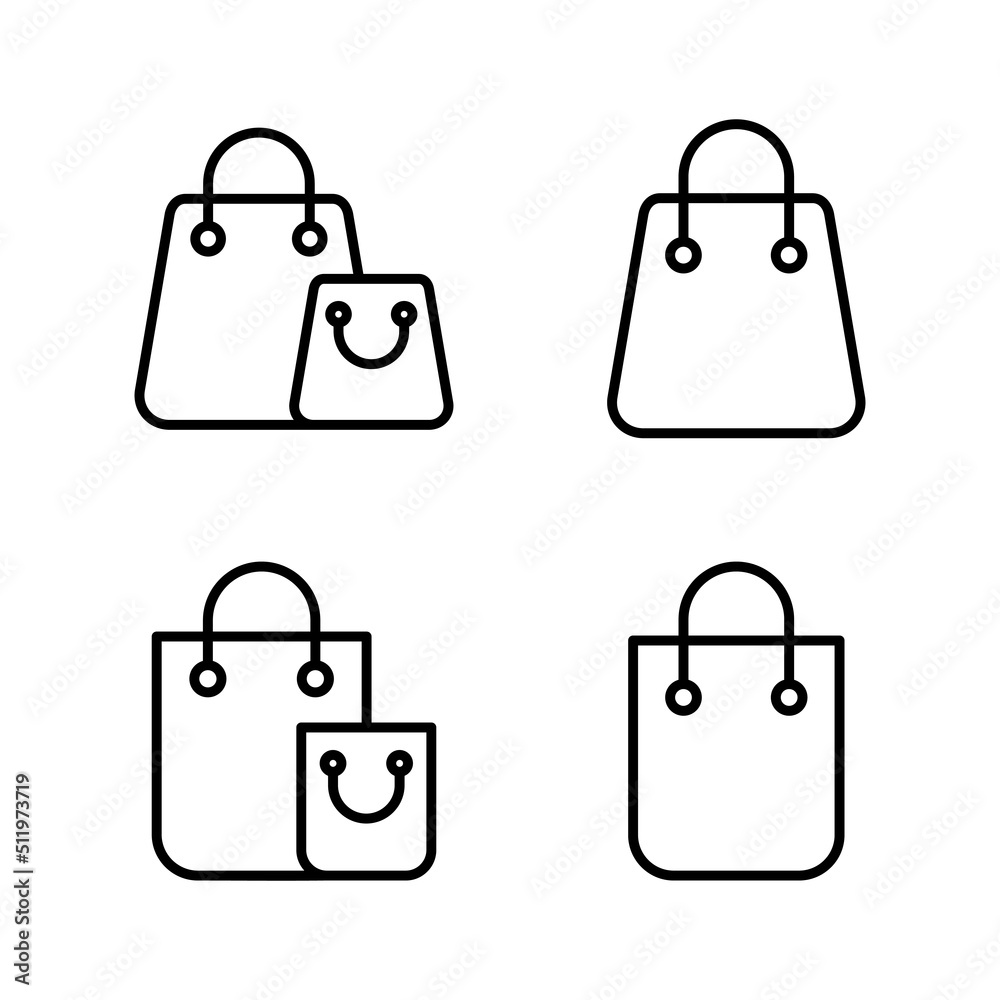 Shopping bag icon vector. shopping sign and symbol Shopping bag icon vector. shopping sign and symbol