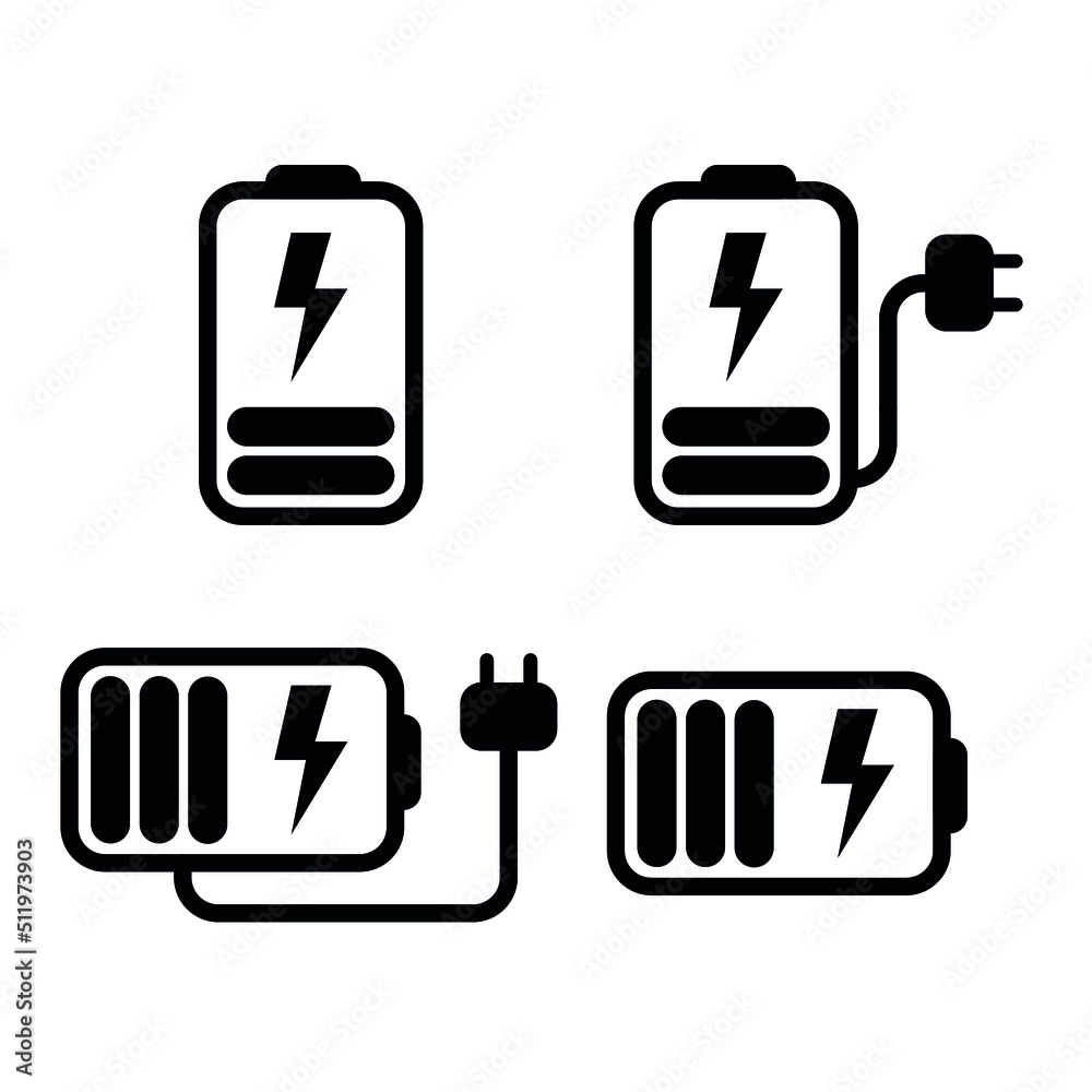 Charging battery icon Charging battery icon