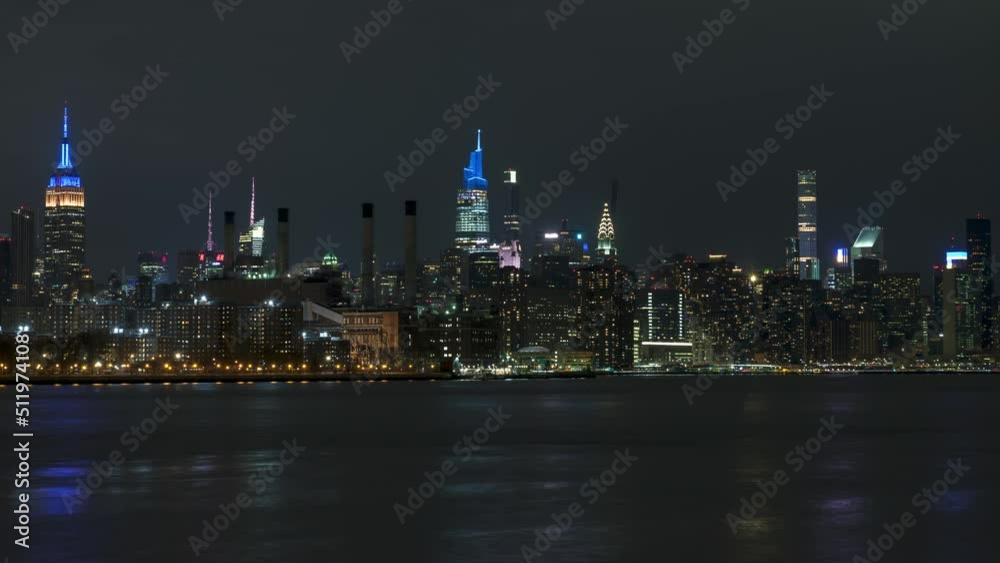 Midtown Manhattan at night Time Lapse Midtown Manhattan at night Time Lapse