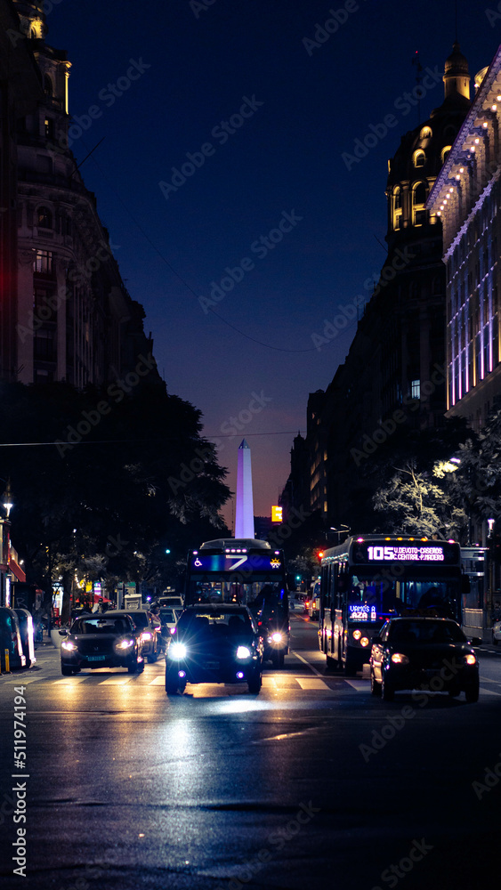 obelisk at night Buenos Aires, Argentina obelisco de noche