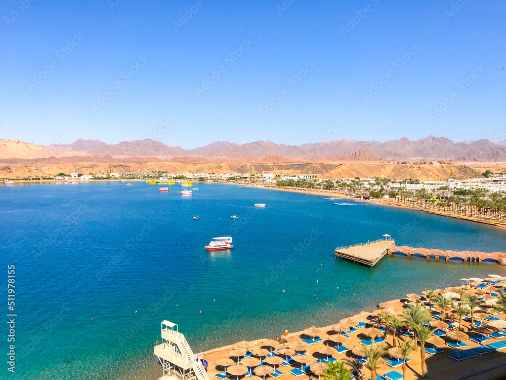 Obraz premium beautiful view of sunny egypt in sharm el sheikh