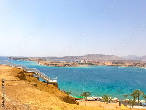 beautiful view of sunny egypt in sharm el sheikh