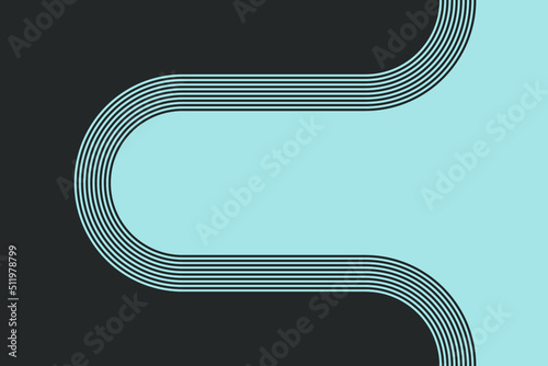 Geometric minimalist artwork with simple line.