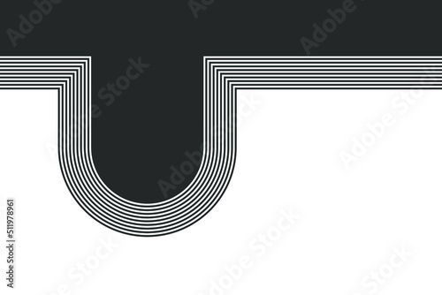 Geometric minimalist artwork with simple line.