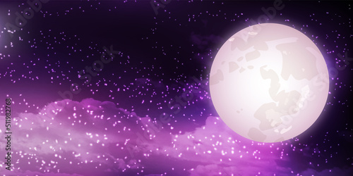 十五夜　月見　風景　背景