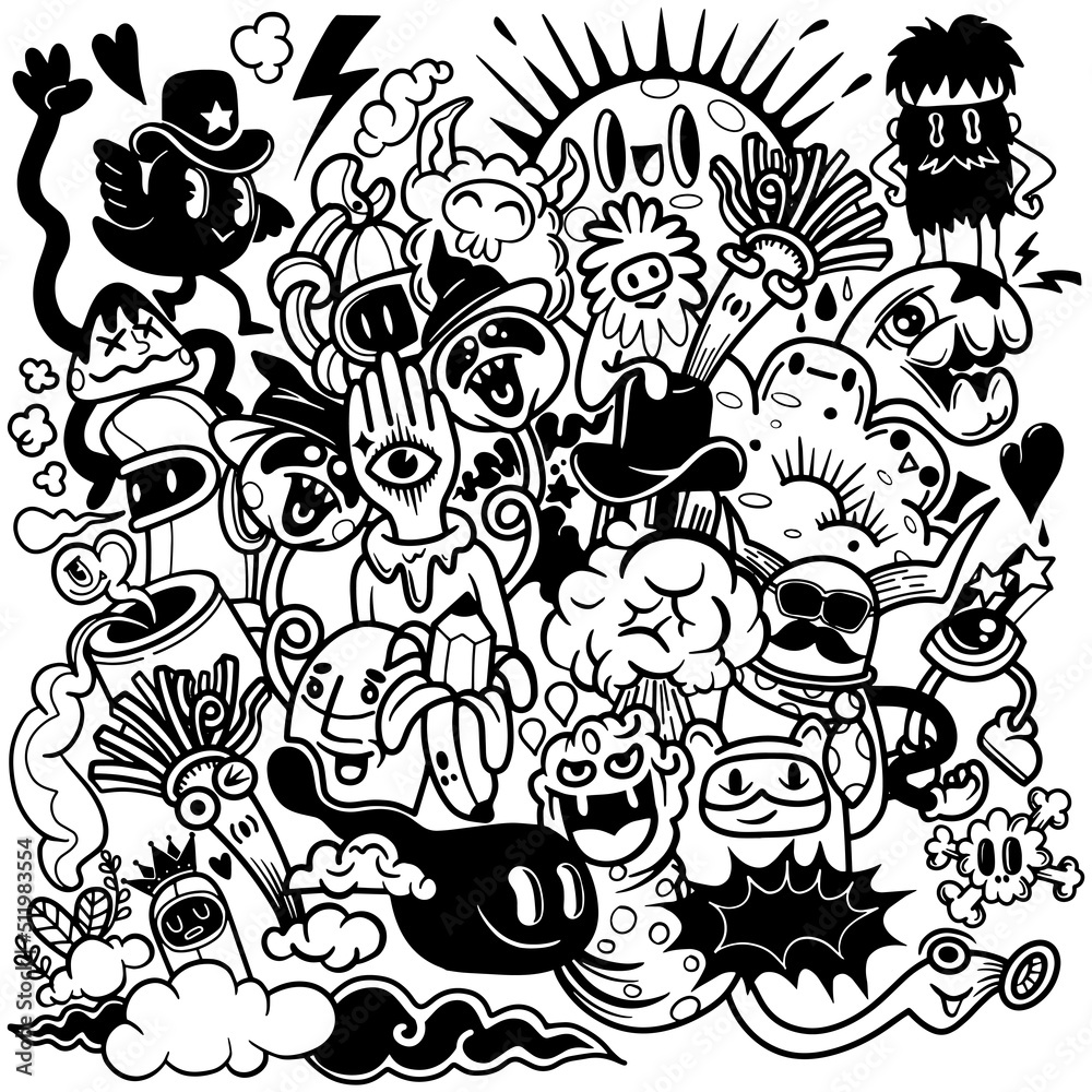 30 Cartoon Art Style Coloring Pages 30 Cartoon Art Style Coloring Pages