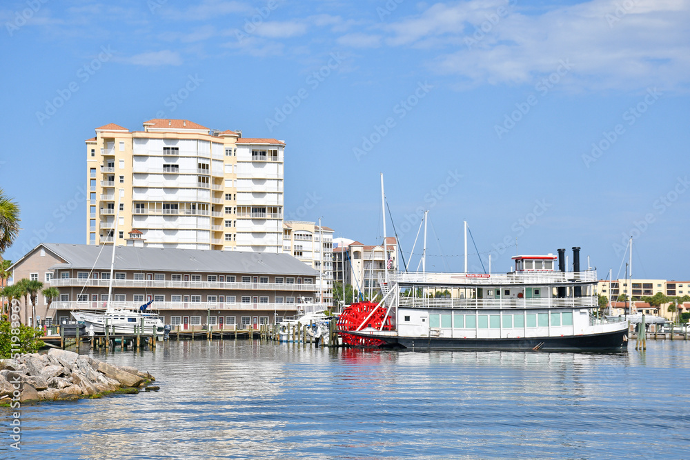 Riverfront near Cocoa Village in Brevard County, Florida. 