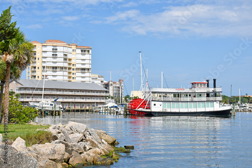 Riverfront near Cocoa Village in Brevard County, Florida. 