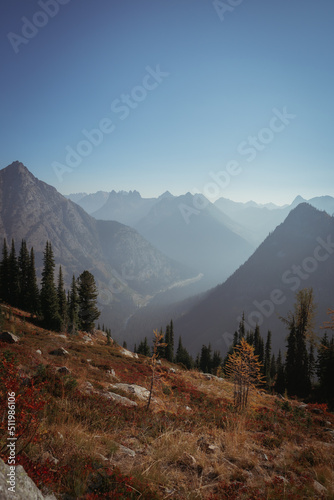 North Cascade Mountains during Autumn. Washington State.