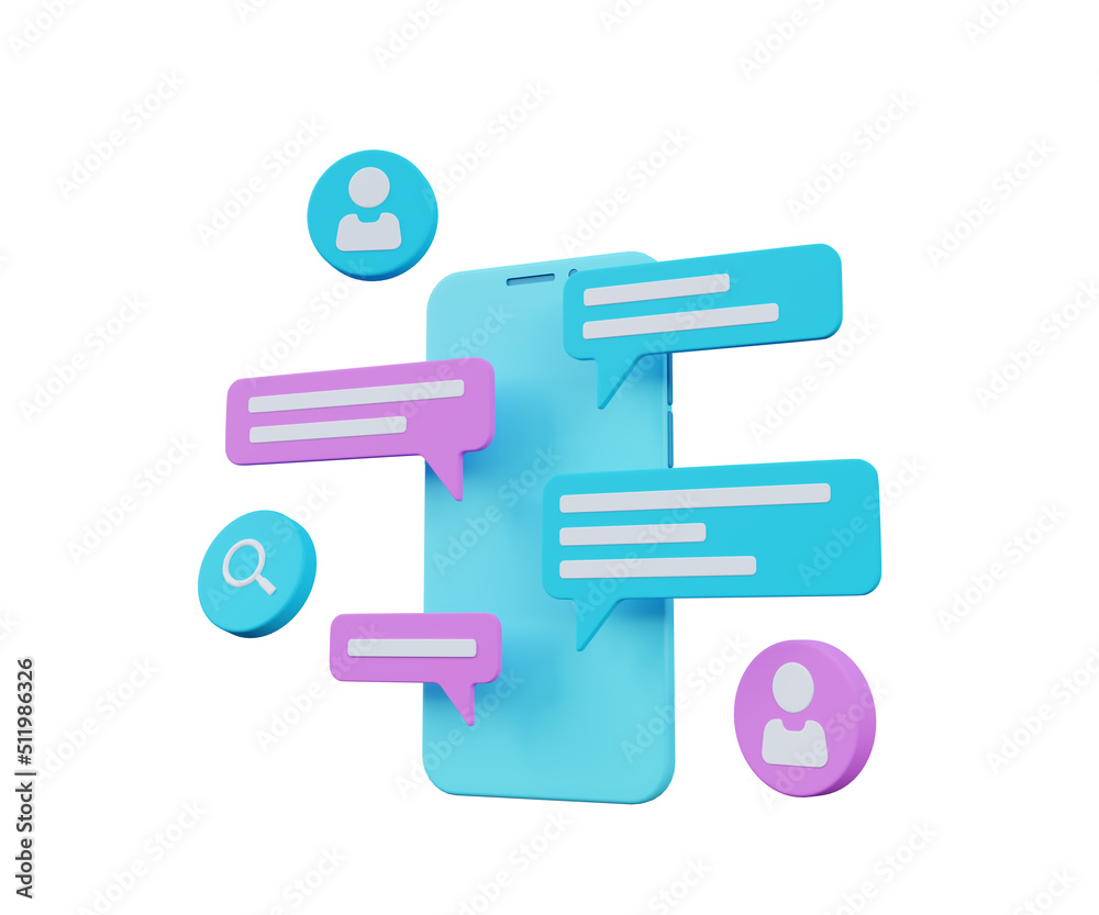 chatting isolated 3D Illustrations Designs chatting isolated 3D Illustrations Designs