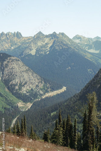 North Cascade Mountains during Summer
