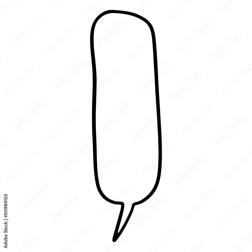 Comic conversation Speech Bubble, Doodle speech balloon Comic conversation Speech Bubble, Doodle speech balloon