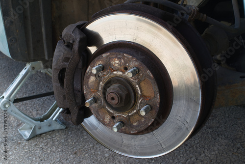 Brake disc rotor without wheels
