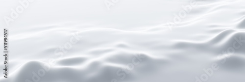 3D render white snow mountain.