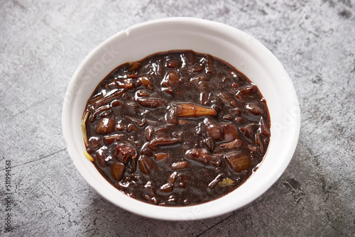 jajangmyeon, black bean sauce noodles	 photo