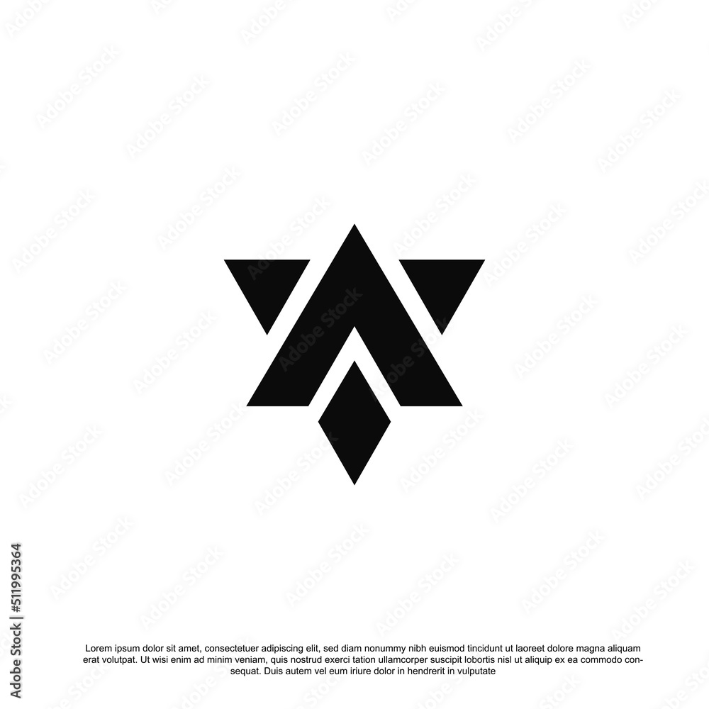 Creative letter VA or AV logo design Creative letter VA or AV logo design