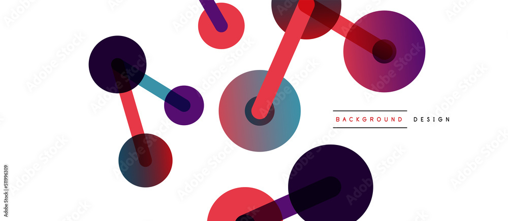 Abstract background. Round dots connected by lines. Trendy techno business template for wallpaper, banner, background or landing Abstract background. Round dots connected by lines. Trendy techno business template for wallpaper, banner, background or landing