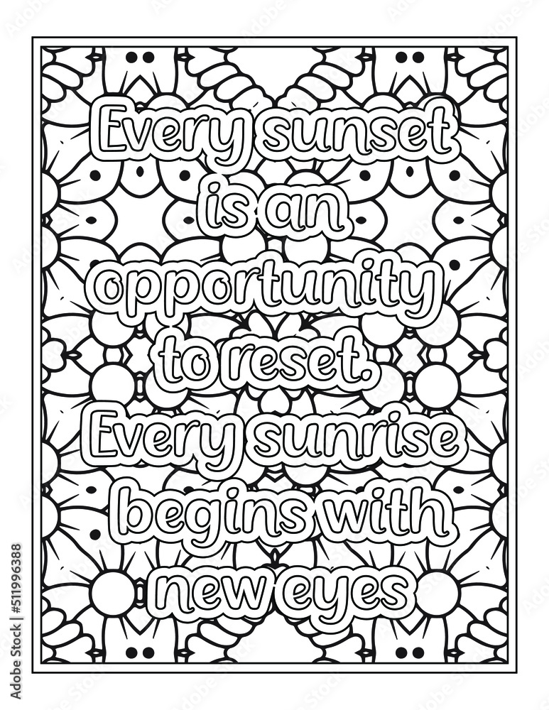 Quote Coloring Pages for Adults and Teens - Best Coloring Pages For Kdp coloring book