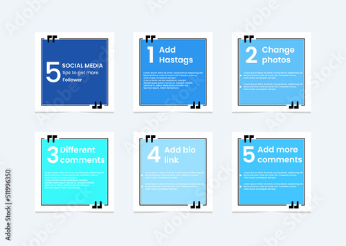 Social media post template with cool topographic design elements and trendy colors.