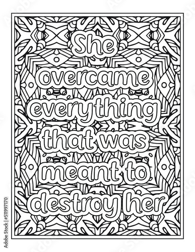 Quote Coloring Pages for Adults and Teens - Best Coloring Pages For Kdp coloring book