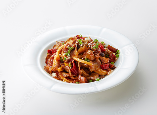 Delicious Chinese food, cold dish mixed mushrooms