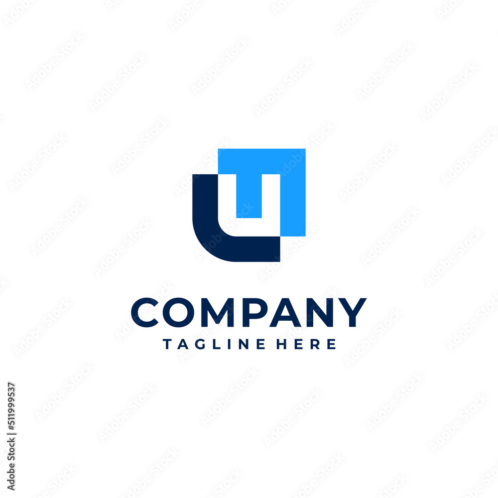 letter Lm or fl monogram logo design