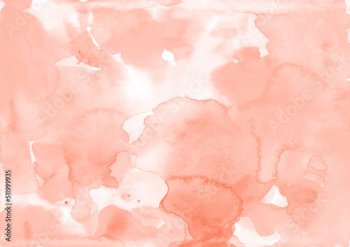 delicate pink watercolor background. delicate smears and overflows of paint on watercolor paper.