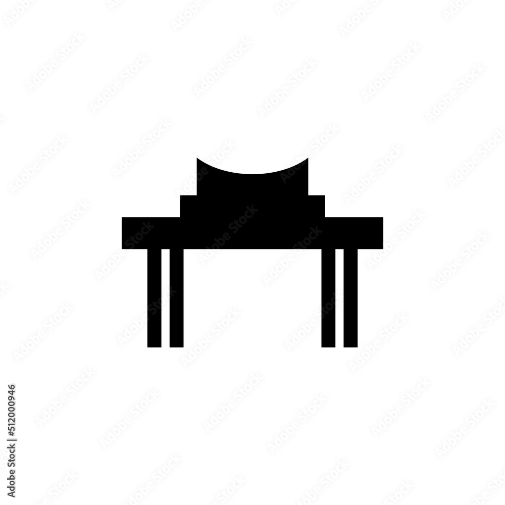 simple gate icon illustration design simple gate icon illustration design