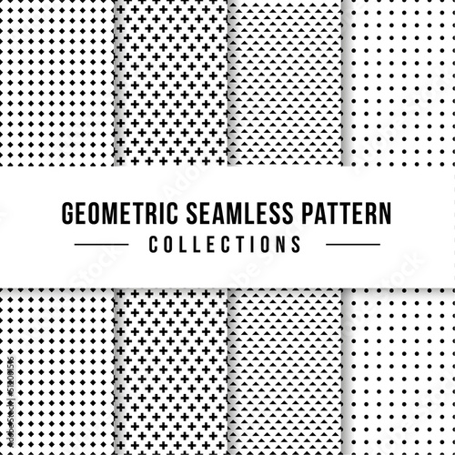 Geometric seamless pattern design collections