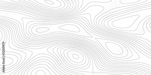 Black and white abstract background vector, Abstract topographic contours map background .Topographic background and texture, monochrome image. 3D waves. paper texture and vector design .