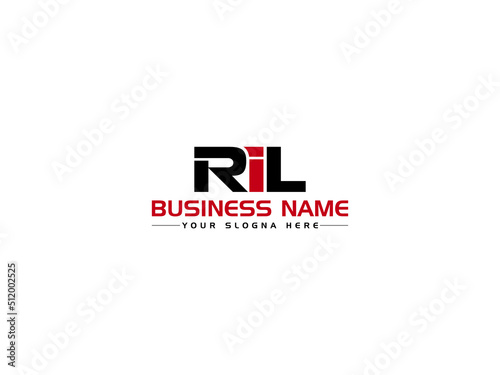 Premium RIL Logo Icon, Letter RI Logo Image Vector For Modern Business photo