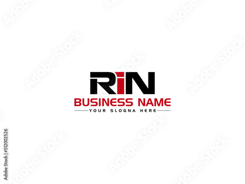 Premium RIN Logo Icon, Letter RI Logo Image Vector For Modern Business photo