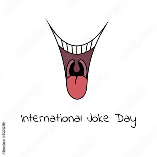 International Joke Day vector illustration.