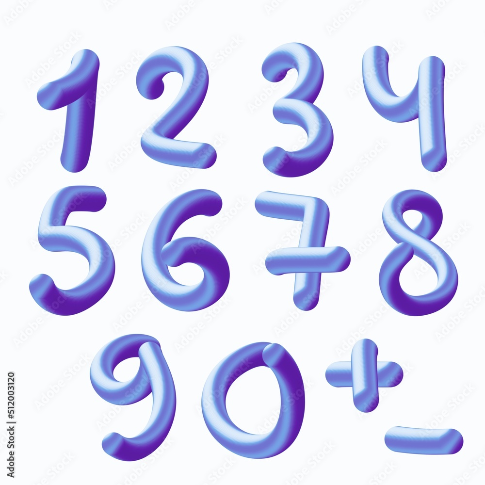 Set with numbers for stickers and cards and kids and shops and hobbies and school Set with numbers for stickers and cards and kids and shops and hobbies and school