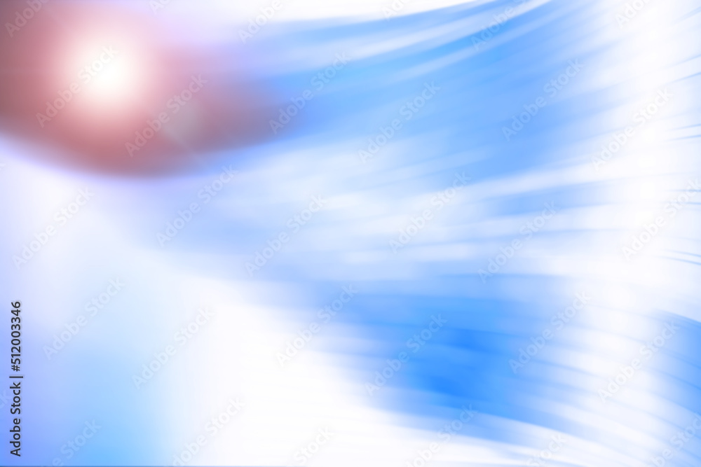 Abstract blue background. Blurred background with curved lines blue tint.