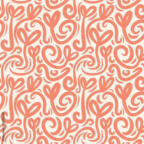 hand drawn scribble doodle elements seamless pattern