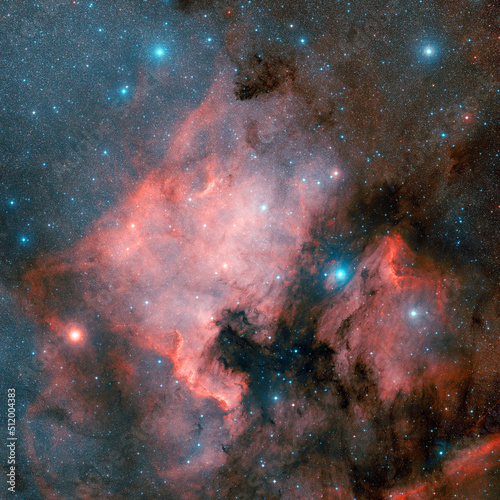 North America Nebula. NCG 7000 in constellation of Cygnus.