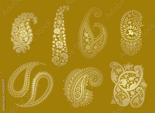 vintage paisley floral designs , Hindu wedding, Rajasthan, royal India	