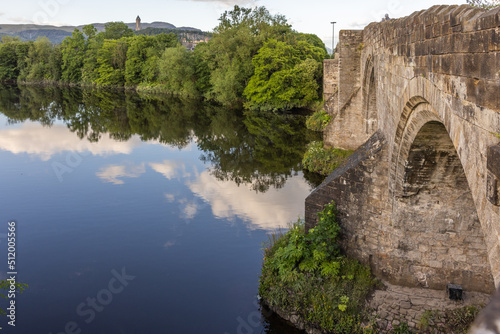 Stirling Old Bridge was built around 1400. A stone bridge which crosses river Forth.