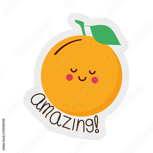 amazing orange sticker