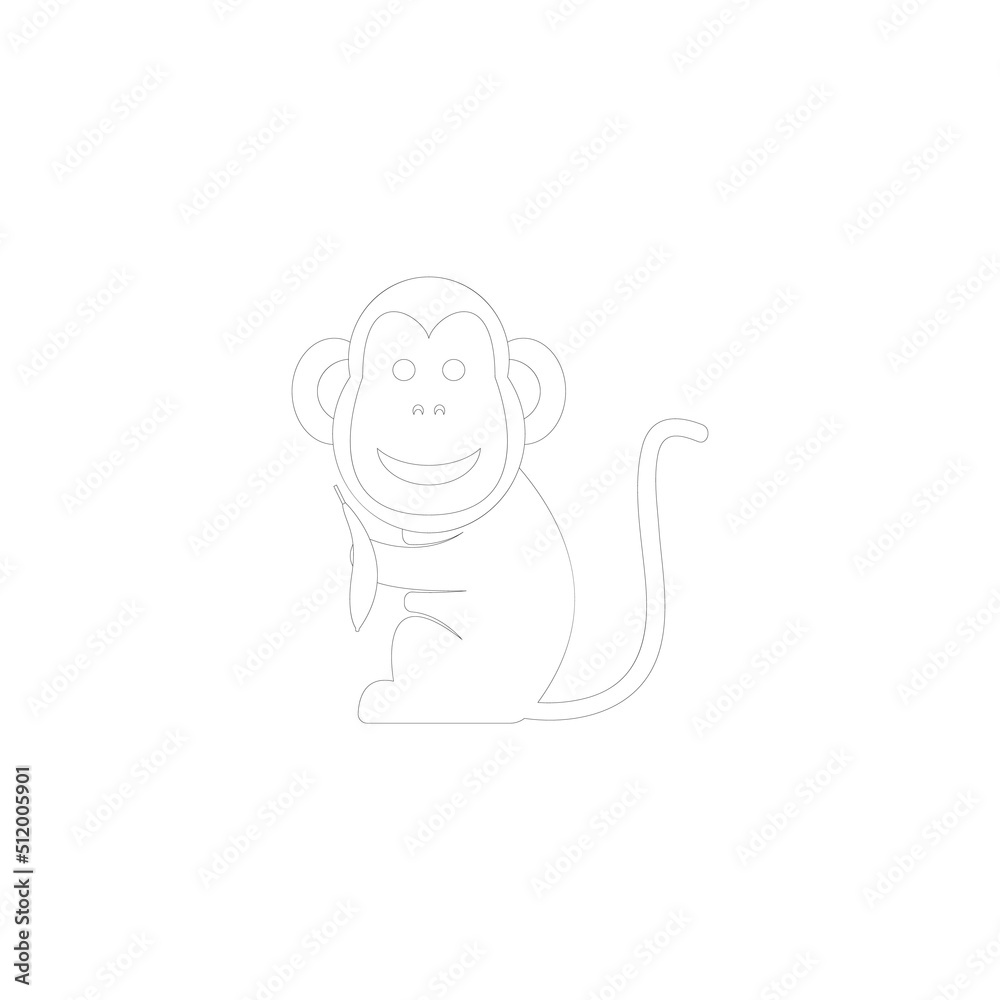 monkey icon vector illustration design element monkey icon vector illustration design element