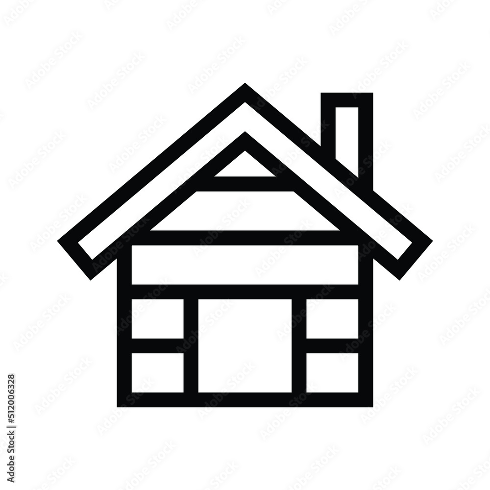 Hut cabin vector icon symbol design Hut cabin vector icon symbol design
