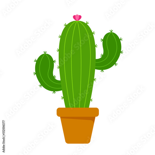 saguaro cactus logo icon vector illustration isolated in white background
