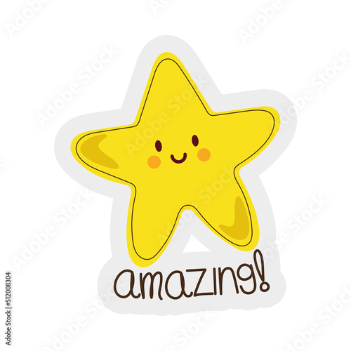 amazing star sticker